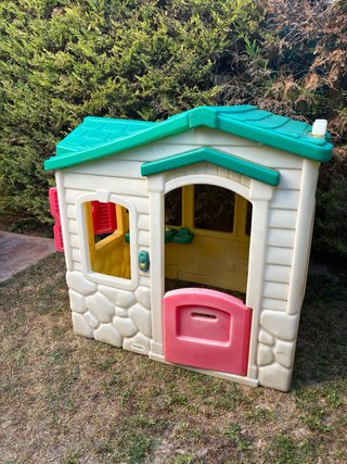 Casita de jardín infantil de plástico