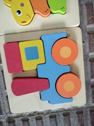 2 Puzzles Madera para bebés Animal y Coche
