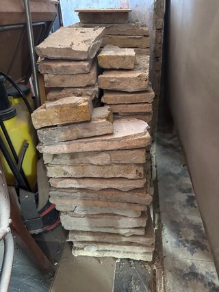 Regalo Ladrillos antiguos macizos con yeso