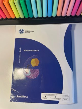 Matemáticas I 1 Bachillerato. Santillana