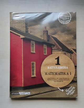 Matematika I. 1 batxillergoa mundu helburu anaya