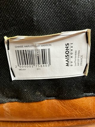 Silla Maisons du Monde Harley Marrón