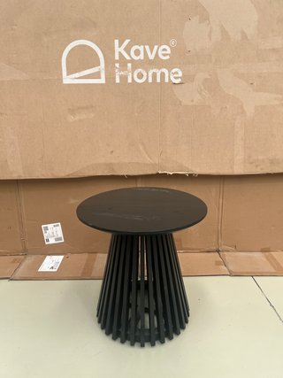 Tavolino Jeanette Kave Home Ø 50 cm nero