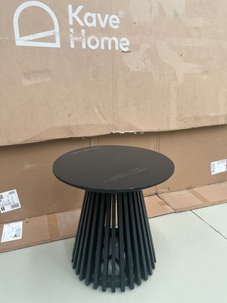 Tavolino Jeanette Kave Home Ø 50 cm nero