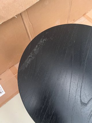 Tavolino Jeanette Kave Home Ø 50 cm nero