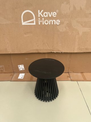 Tavolino Jeanette Kave Home Ø 50 cm nero