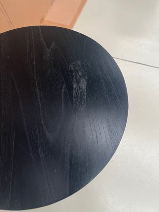 Tavolino Jeanette Kave Home Ø 50 cm nero