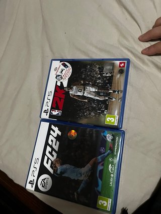 Juegos PS5 FIFA 24 y NBA 2K25