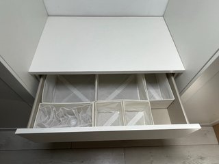 Cómoda Ikea MALM 3 cajones blanca 80x78cm