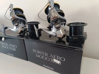 Due mulinelli Shimano Power Aero 14000 XSB