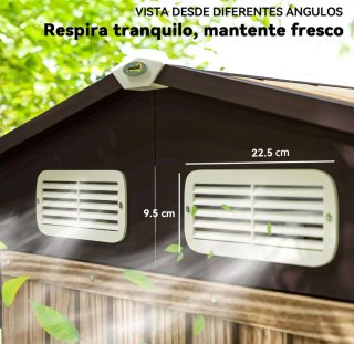 Caseta Jardín Outsunny 2,27 m²