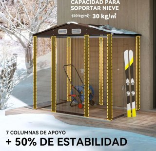 Caseta Jardín Outsunny 2,27 m²