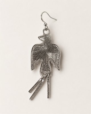 Pendientes ave oriental turquesa plata