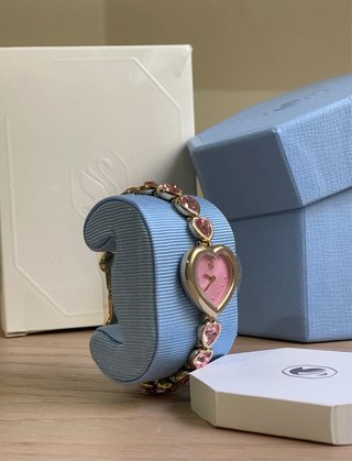 Swarovski Idyllia Corazón Rosa y Dorado