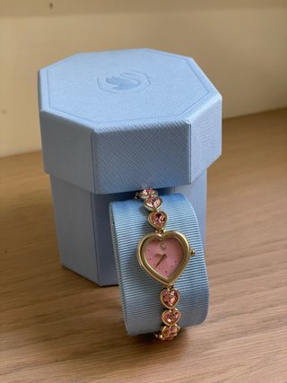 Swarovski Idyllia Corazón Rosa y Dorado