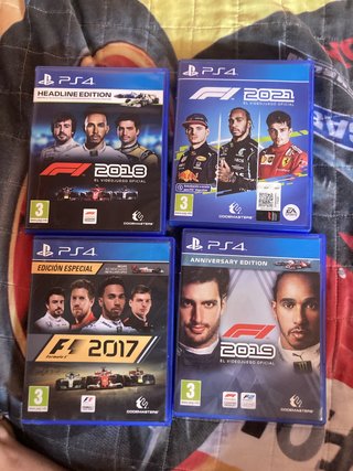 Lote 4 Juegos PS4 F1 2017-2021