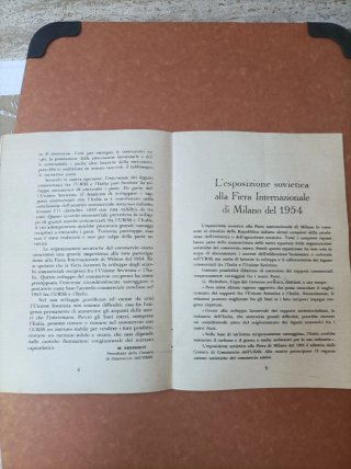 Libretto Storico L'URSS Fiera Milano 1954