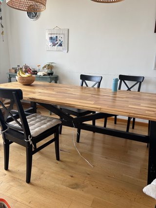 Mesa Comedor Ikea Skogsta Acacia 235x100cm