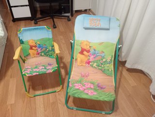Lote Silla y Tumbona Winnie Pooh Niñ@