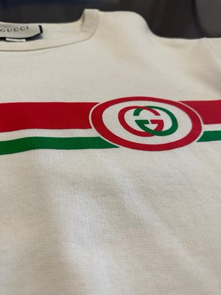 Sudadera Gucci Blanca con Rayas