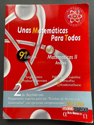 Matemáticas para todos. Segundo Bachillerato