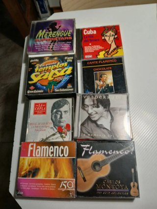 Lote 5 CDs Música Latina, Flamenco, Country