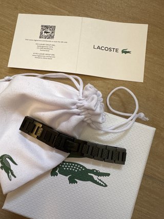 Pulsera Lacoste Negra