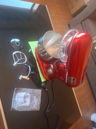 Robot Batidora Amasadora Vintage Roja 1100W