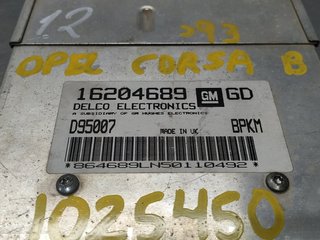 CENTRALITA MOTOR UCE OPEL CORSA B 16204689