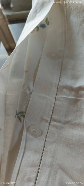 Lenzuolo matrimoniale cotone ricamato con federe