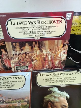 Lote 5 Vinilos Beethoven Clásica