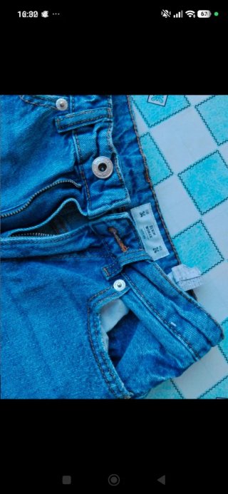 Vaqueros campana Lefties rotos talla 34
