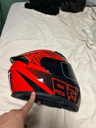 Casco Moto GIKE 93 Talla L Rojo