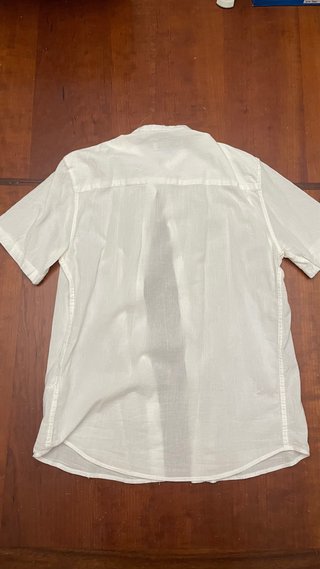 Camisa Zara Blanca Manga Corta Talla S