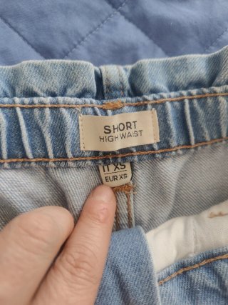 Shorts jeans donna celesti taglia XS