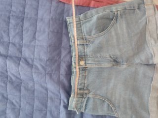 Shorts jeans donna celesti taglia XS