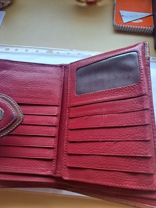 Cartera D&V Piel Roja Mujer