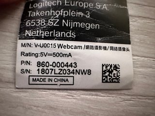 Webcam Logitech C310 HD