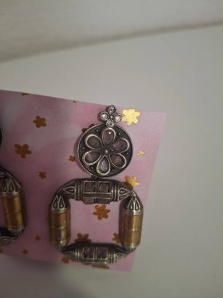 Pendientes Tribales piedras rosa palo