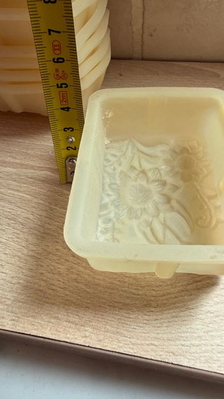 Molde para jabones con diseño floral