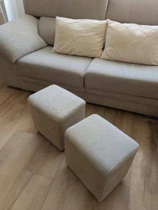 Sofá Chaise Longue Kibuc Beige