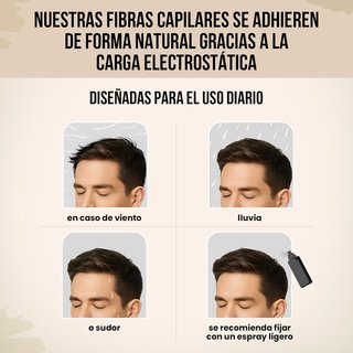 Volairo Polvo Capilar Cubre Canas Raíces Marrón