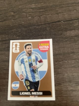 Carta Messi Extra Sticker Mundial