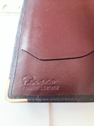 Chequera billetera larga PERSEL de piel auténtica.