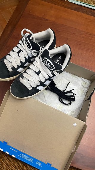 Zapatillas Adidas Campus Negras Blancas
