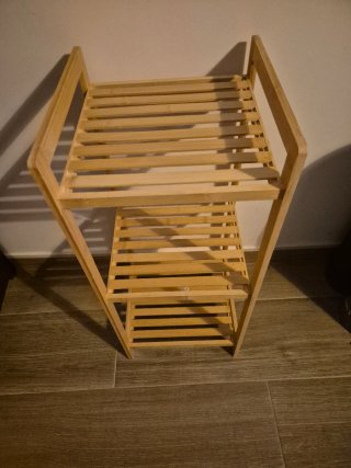 Estantería de bambú para baño