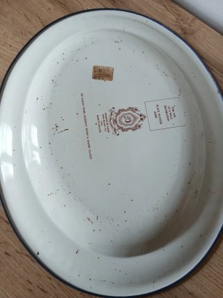 Bandeja Vintage Azul e Branca