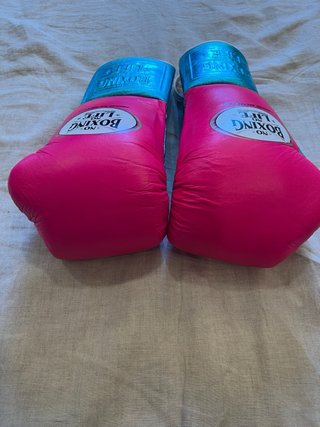 Guantes Boxeo No Boxing No Life Rosa/Turquesa 10oz