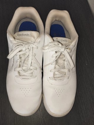 Zapatillas Reebok Mujer Blancas y Plateadas