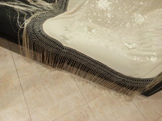 Mantón de Manila Seda Bordado a Mano